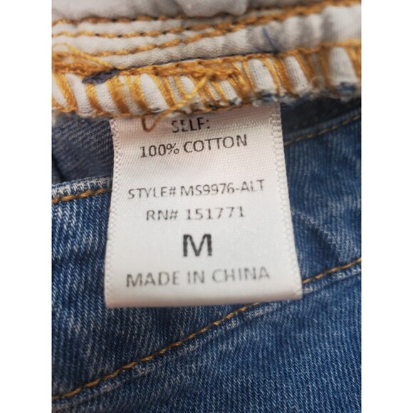 Altard State Skirt Womens Size M Star Print Denim Mini Zip Up Cut Off Cowgirl - Picture 8 of 11